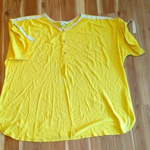 Vintage mustard yellow cover up XL